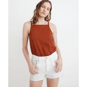 NWT Madewell Relaxed Denim Shorts in Tile White Women's Size 32